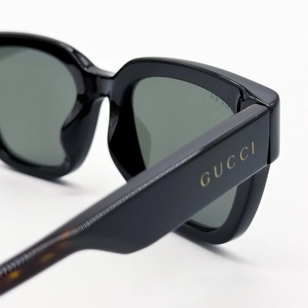 NEW GUCCI GG1670SK 001 UNISEX BLACK HAVANA GREY SUNGLASSES GUCCI